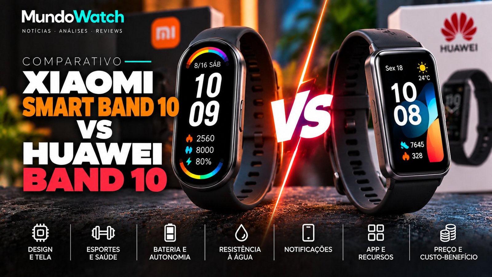 Xiaomi Smart Band 10 vs Huawei Band 10