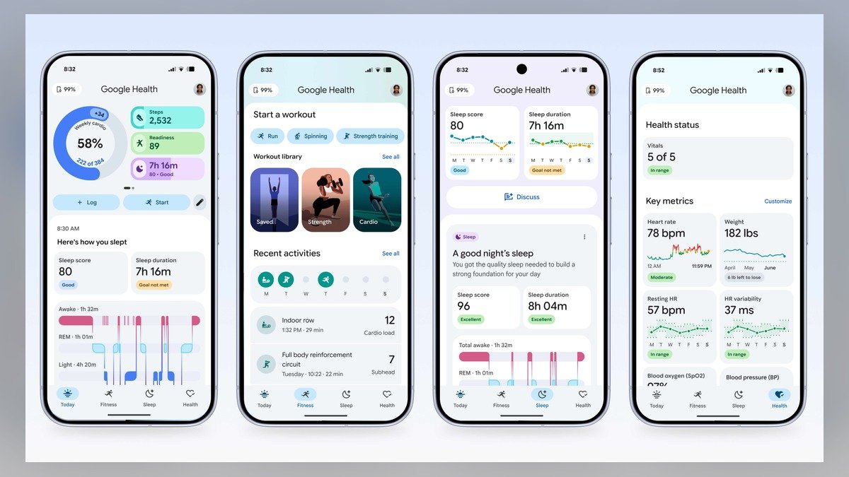 App Fitbit passa a se chamar Google Health
