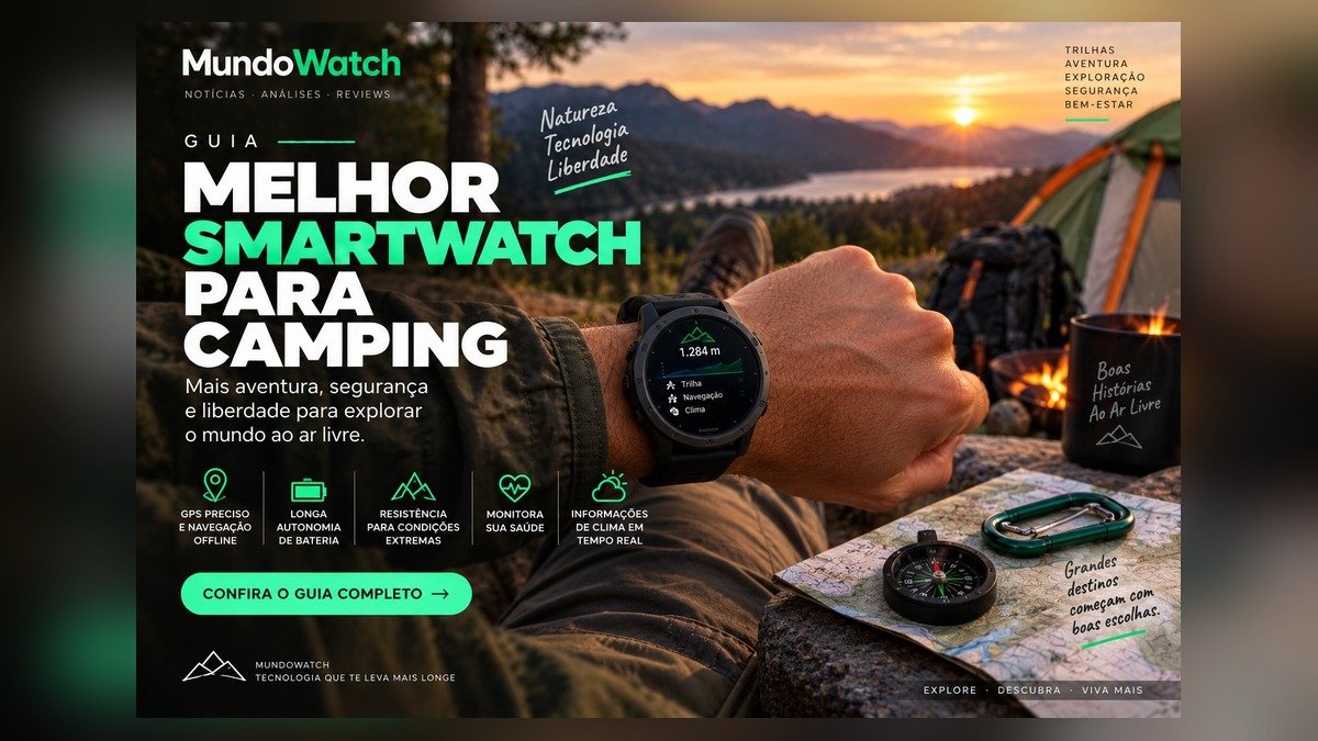 Melhor smartwatch para camping: guia completo