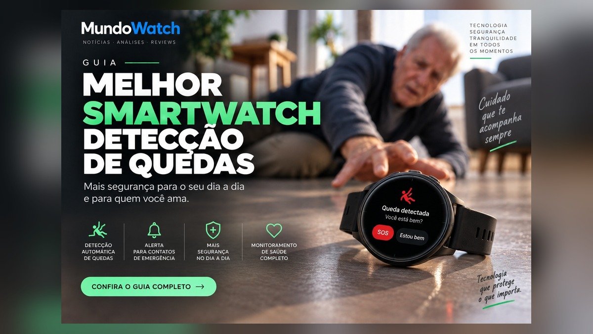 Melhor smartwatch com detecção de quedas: guia completo