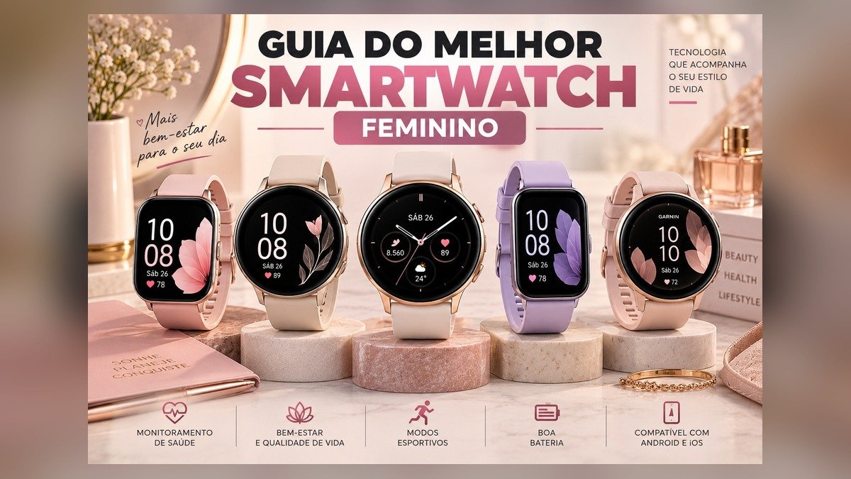 Melhor smartwatch feminino: guia completo