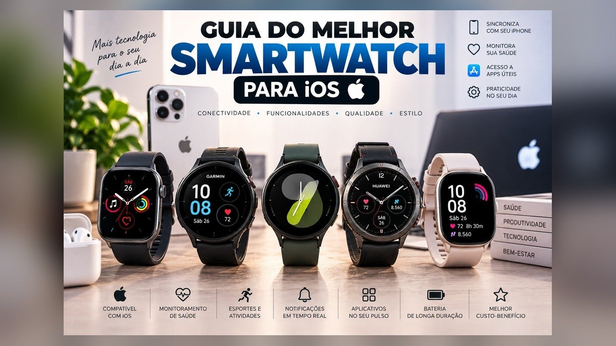 Melhor smartwatch para iPhone/iOS: guia completo