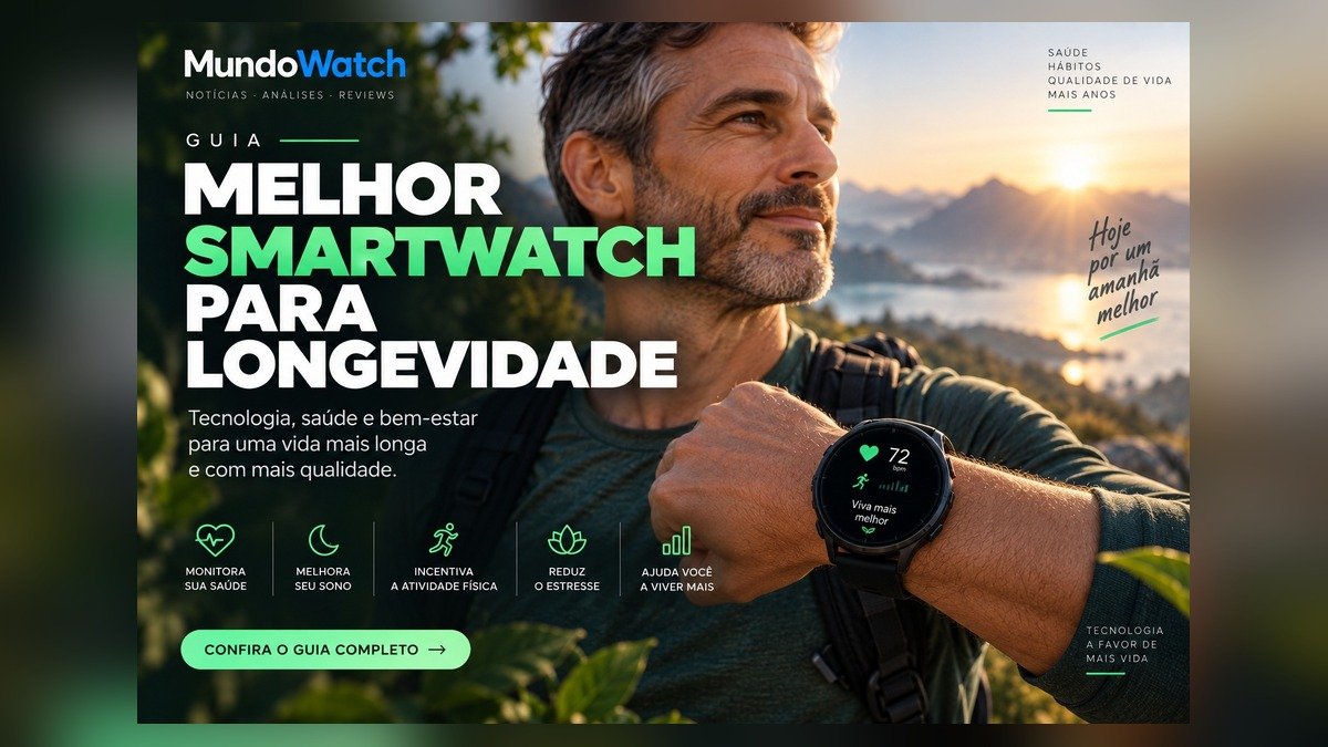 Melhor smartwatch para longevidade: guia completo