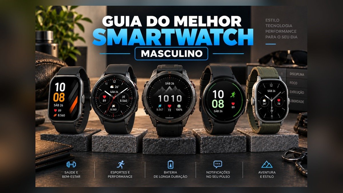 Melhor smartwatch masculino: guia completo