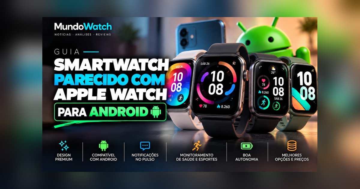 Smartwatch parecido com Apple Watch para Android: 6 alternativas