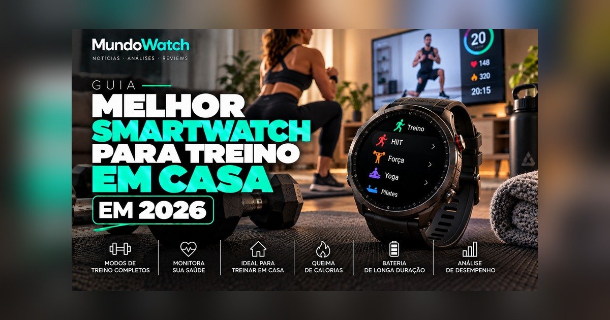 Melhor smartwatch para treino em casa em 2026