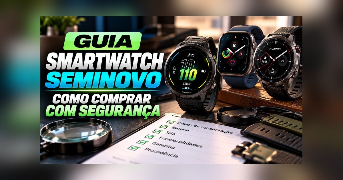 Smartwatch seminovo: como comprar com segurança em 2026