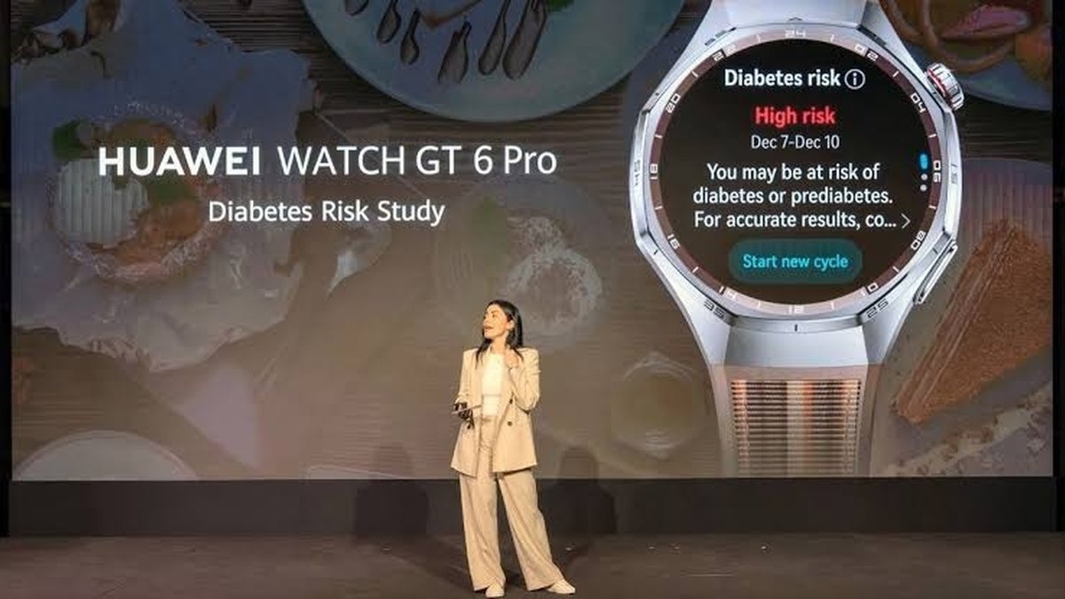 Huawei lança estudo de risco de diabetes no pulso: smartwatch vira ferramenta de triagem