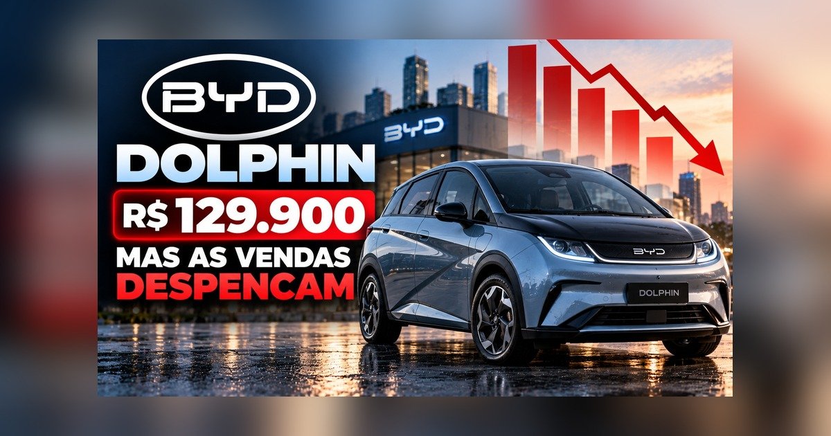 BYD Dolphin cai para R$ 129.900 em queima de estoque após vendas despencarem 38,7% em setembro