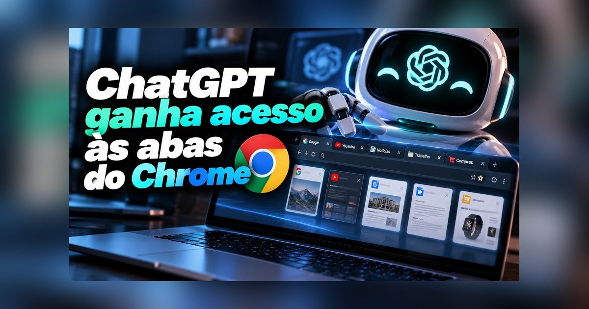 Extensão do ChatGPT no Chrome lendo abas abertas