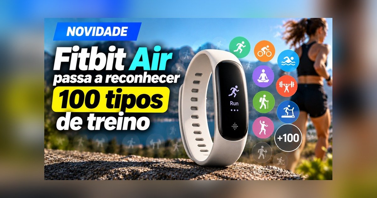 Fitbit Air, rastreador sem tela do Google, com pulseira