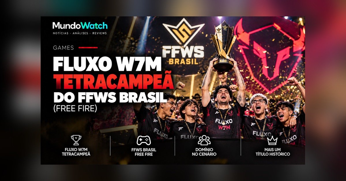 Fluxo W7M é tetracampeã do FFWS Brasil Split 2 de Free Fire e garante a última vaga no Mundial