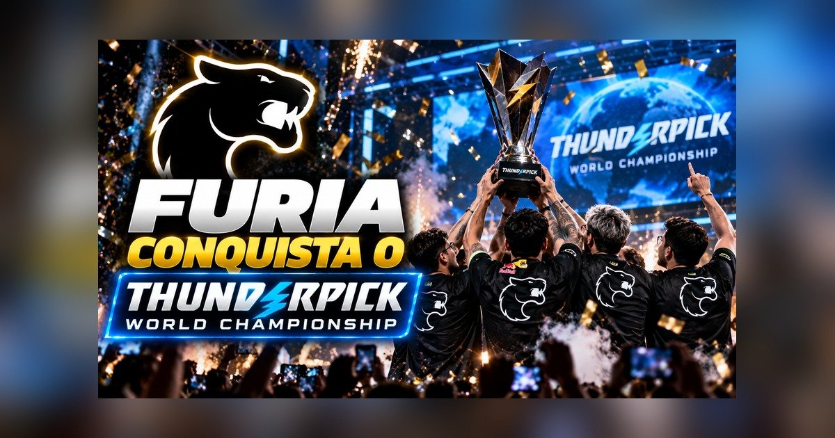 FURIA vence a BetBoom por 3 a 2 e conquista o bicampeonato do Thunderpick World Championship 2026