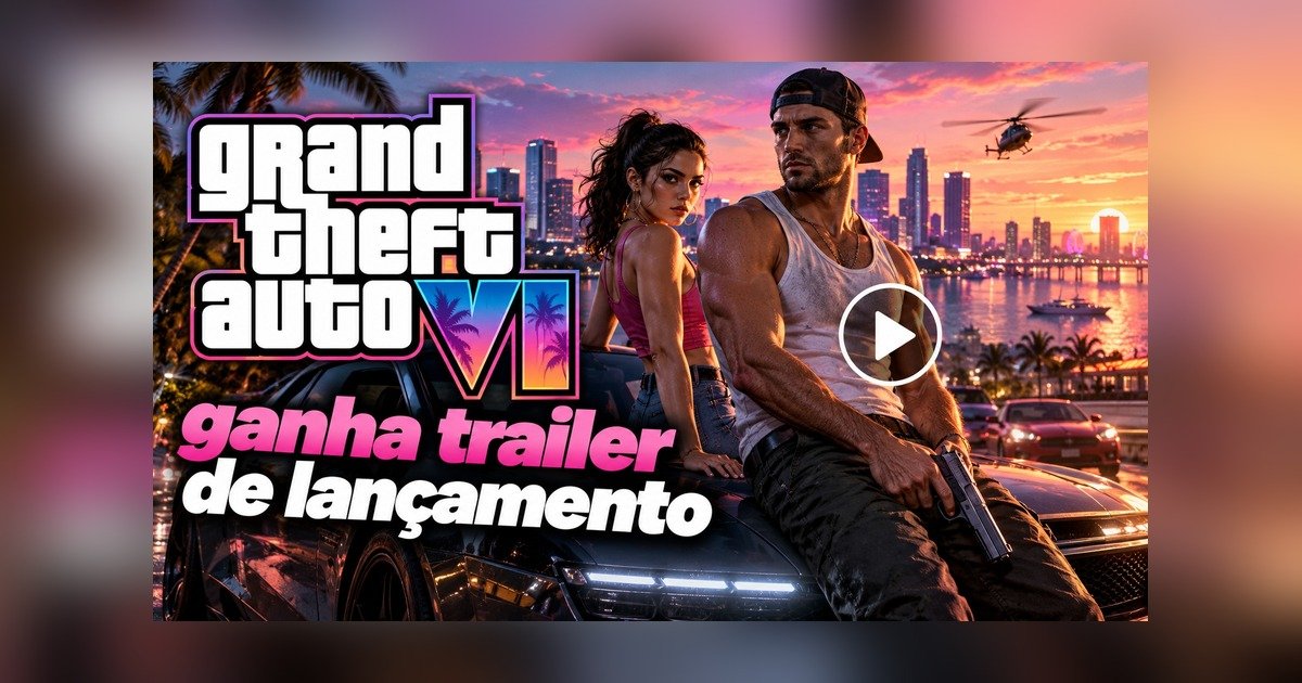 Trailer de lançamento de GTA 6 com Jason e Lucia