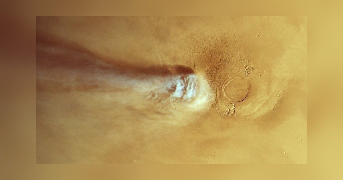 Marte: nuvem de até 1.800 km sobre o Arsia Mons pode se formar sem poeira