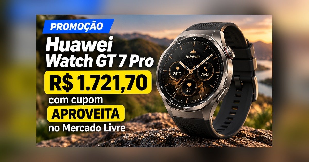 Huawei Watch GT 7 Pro em oferta no Mercado Livre