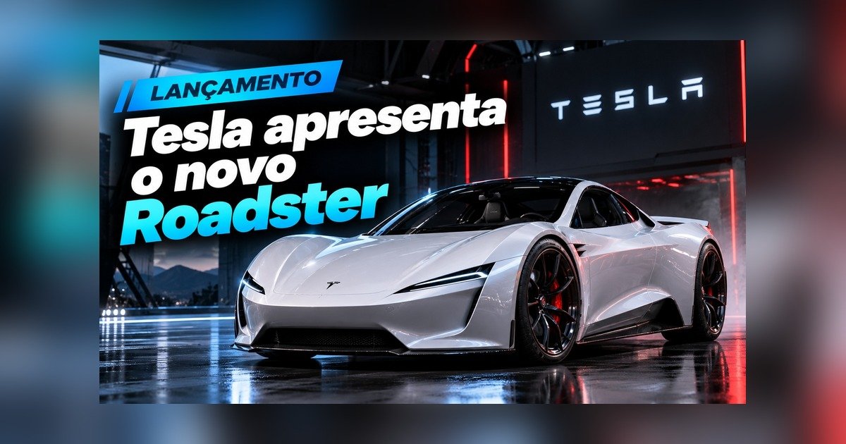 Tesla Roadster durante demonstração com propulsores no Texas