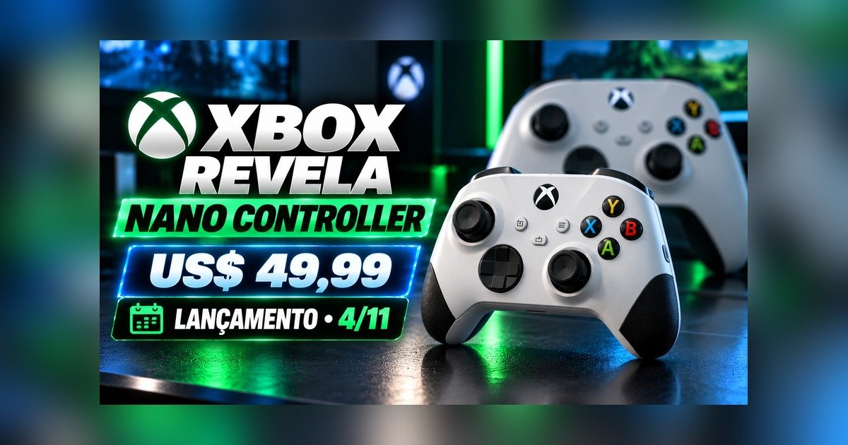 Xbox Nano Controller: o controle compacto de US$ 49,99 que chega ao Brasil por R$ 379