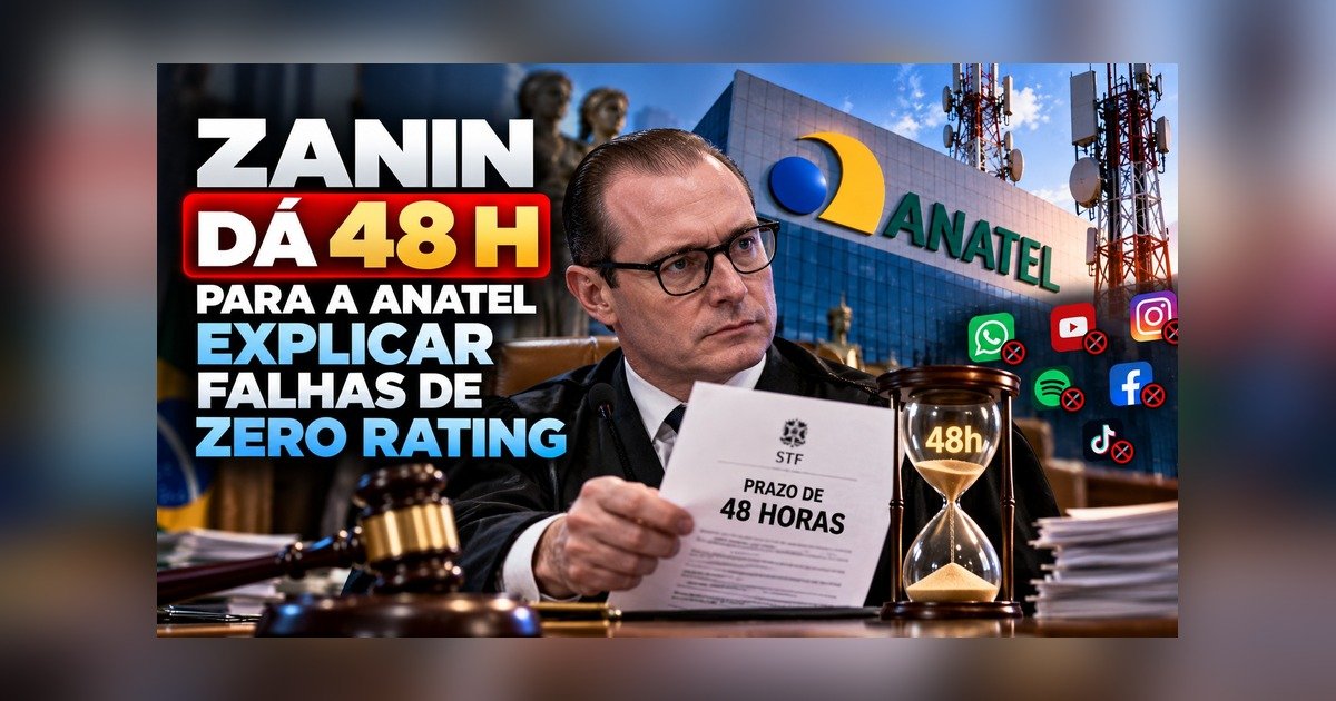 Zanin dá 48 horas para a Anatel explicar falhas no zero rating dos serviços da Justiça Eleitoral